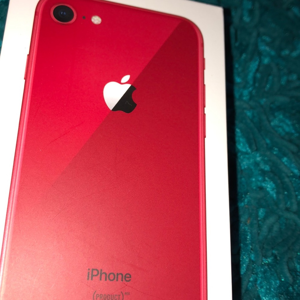 Red iphone 8